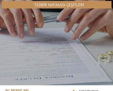 Tedbir Nafakası Çeşitleri