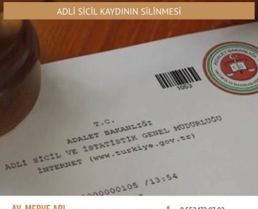 Adli Sicil Kaydının Silinmesi