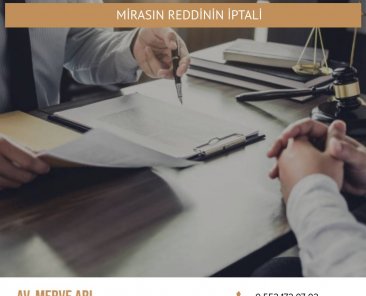 Mirasın Reddinin İptali