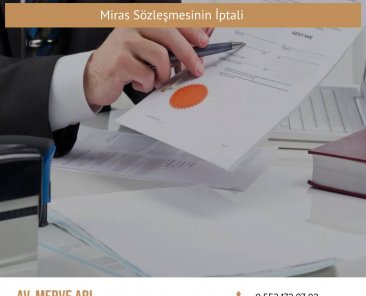 Miras Sözleşmesinin İptali