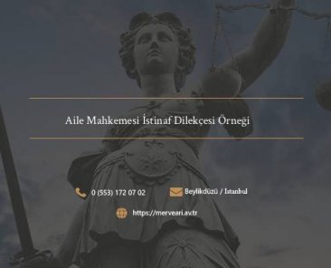 Aile Mahkemesi İstinaf Dilekçesi Örneği