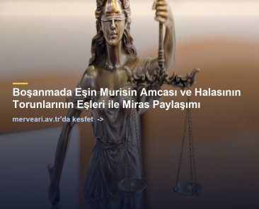 Boşanmada Eşin Murisin Amcası ve Halasının Torunlarının Eşleri ile Miras Paylaşımı — merveari.av.tr
