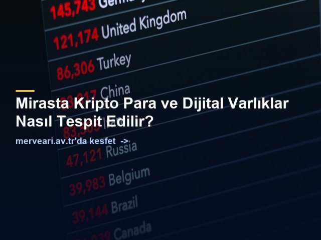 Mirasta Kripto Para ve Dijital Varlıklar Nasıl Tespit Edilir? — merveari.av.tr
